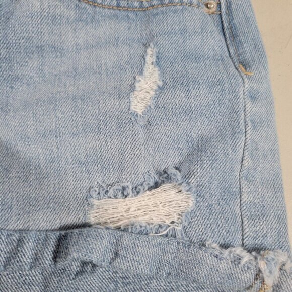 Old Navy Youth Shorts 10 Girls High Rise Cuffed Distressed 5 Pocket - Picture 5 of 5